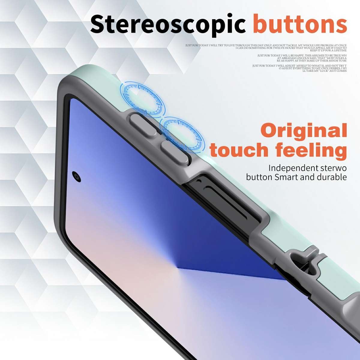 For Samsung Galaxy Z Flip7 5G Flat Skin Feel TPU+PC Shockproof Phone Case(Mint Green)