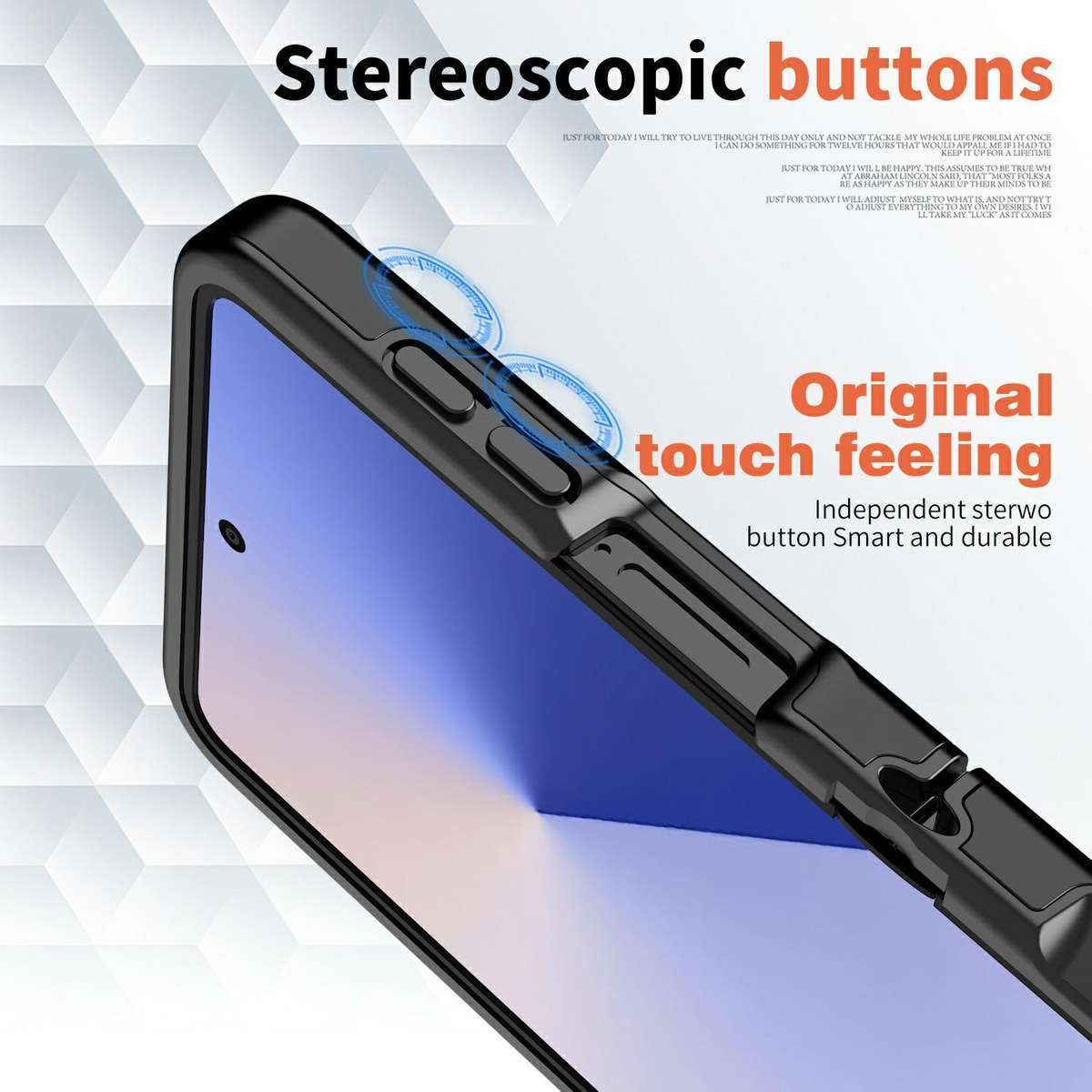 For Samsung Galaxy Z Flip7 5G Flat Skin Feel TPU+PC Shockproof Phone Case(Black)