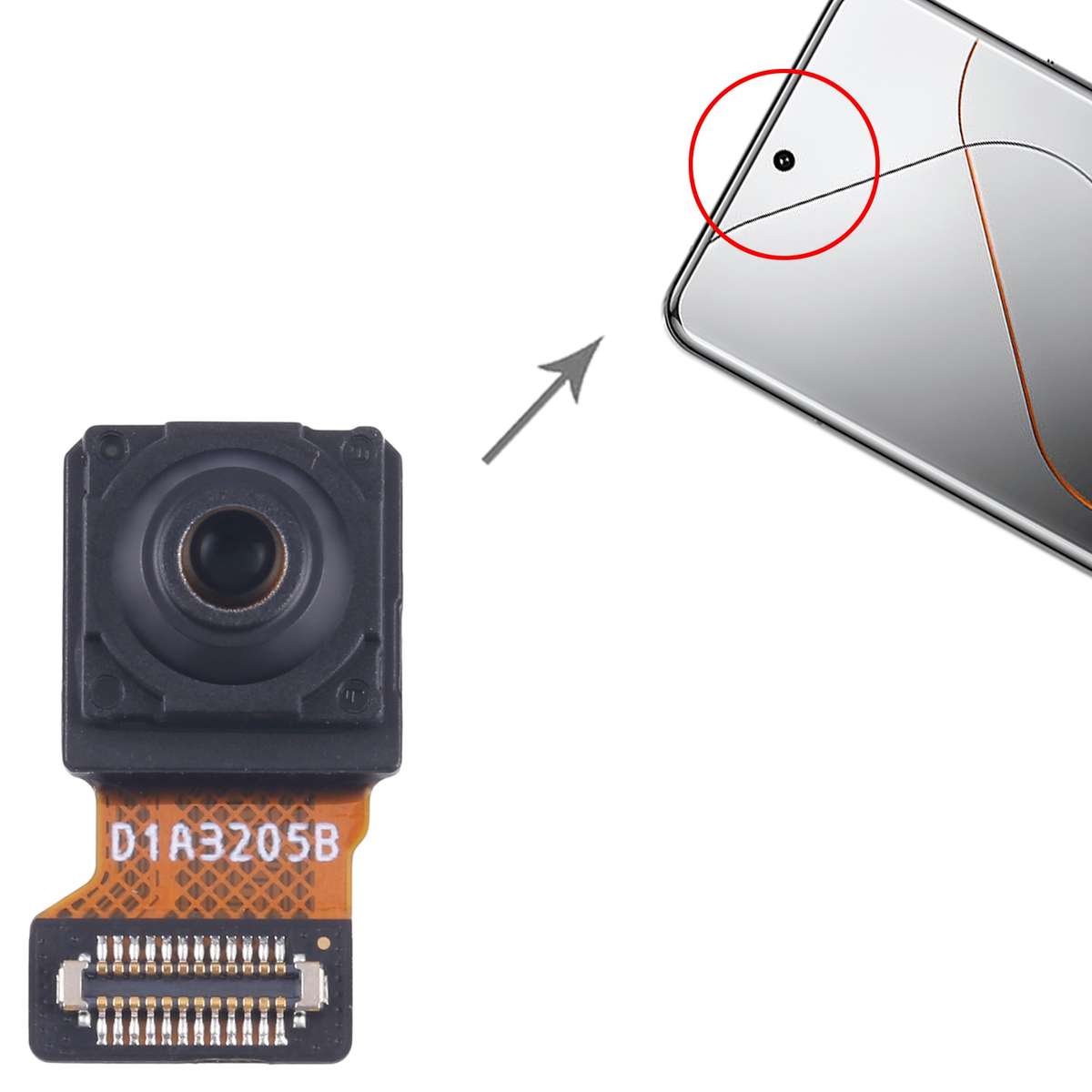 For Xiaomi 14 Pro Original Front Facing Camera