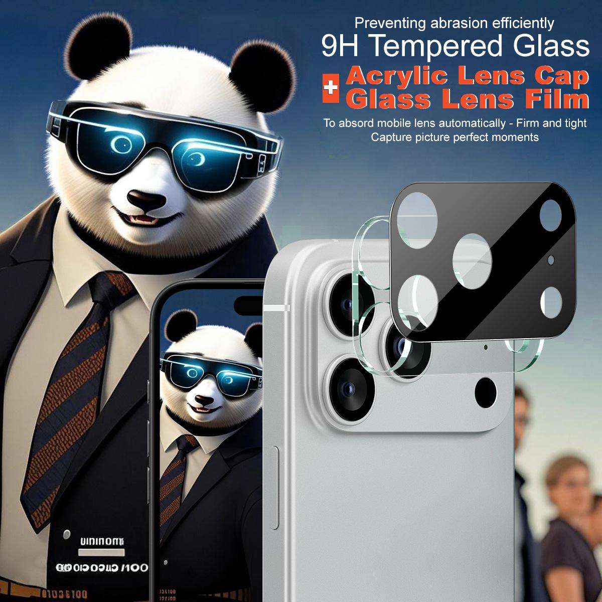 For iPhone 17 Pro Max imak High Definition Integrated Glass Lens Film Black Version