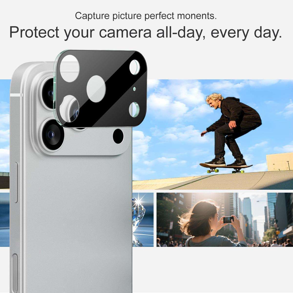 For iPhone 17 Pro Max imak High Definition Integrated Glass Lens Film Black Version