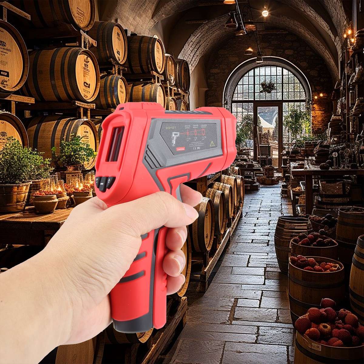 BENETECH GT313C LCD Display Infrared Thermometer, Battery Not Included