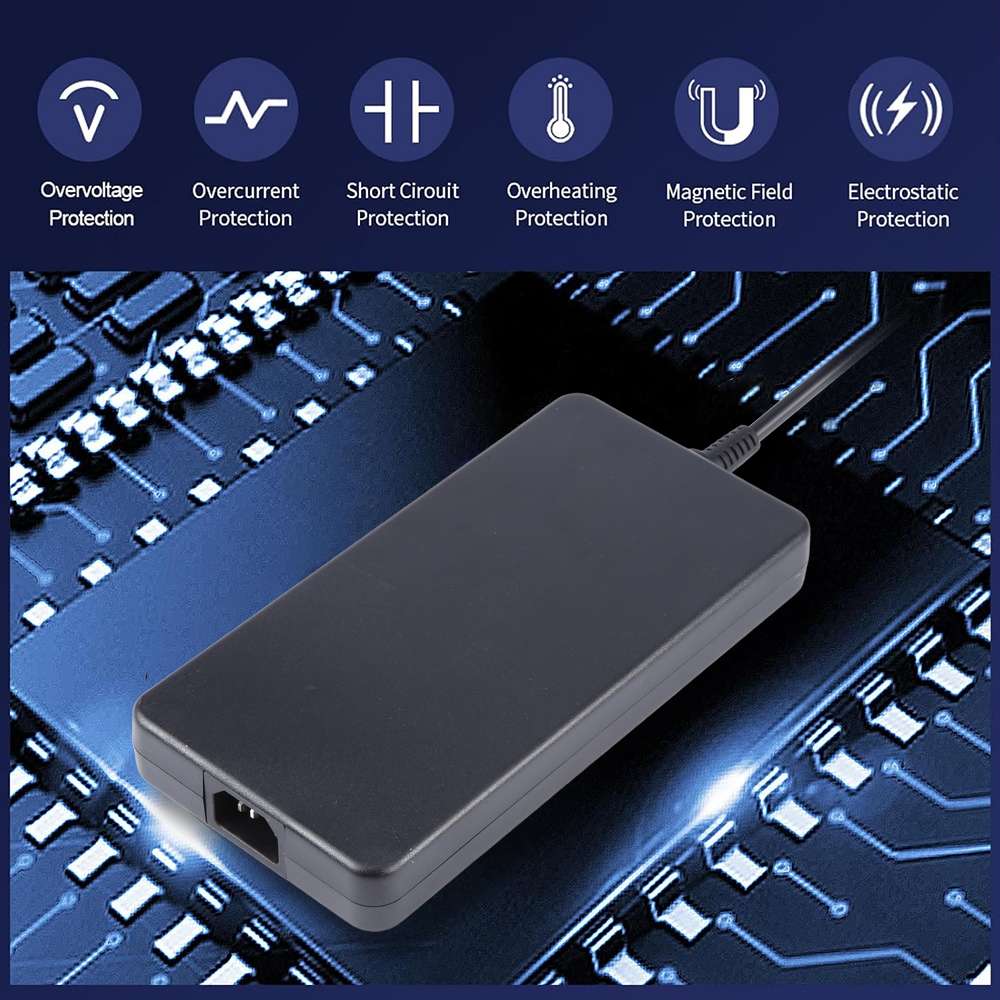 240W 19.5V 12.3A Laptop Notebook Power Adapter For Dell 7.4 x 5.0mm, Plug:US Plug
