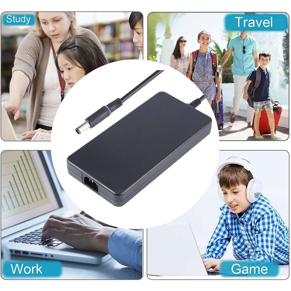 240W 19.5V 12.3A Laptop Notebook Power Adapter For Dell 7.4 x 5.0mm, Plug:US Plug