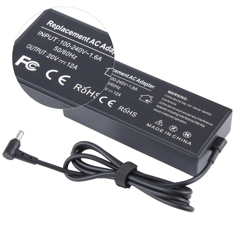 240W 20V 12A Laptop Notebook Power Adapter For Asus 6.0 x 3.7mm, Plug:US Plug