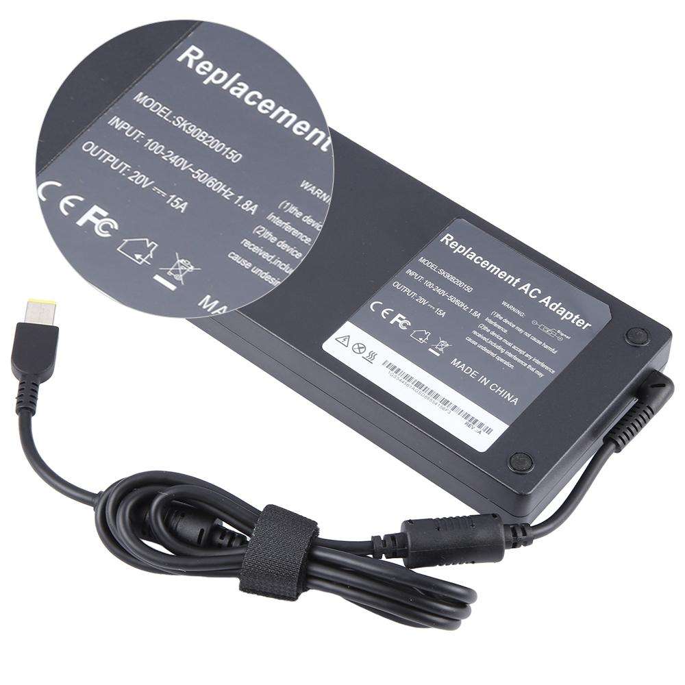 300W 20V 15A Laptop Notebook Power Adapter with Big Square USB Port For Lenovo Thinkpad / ThinkBook