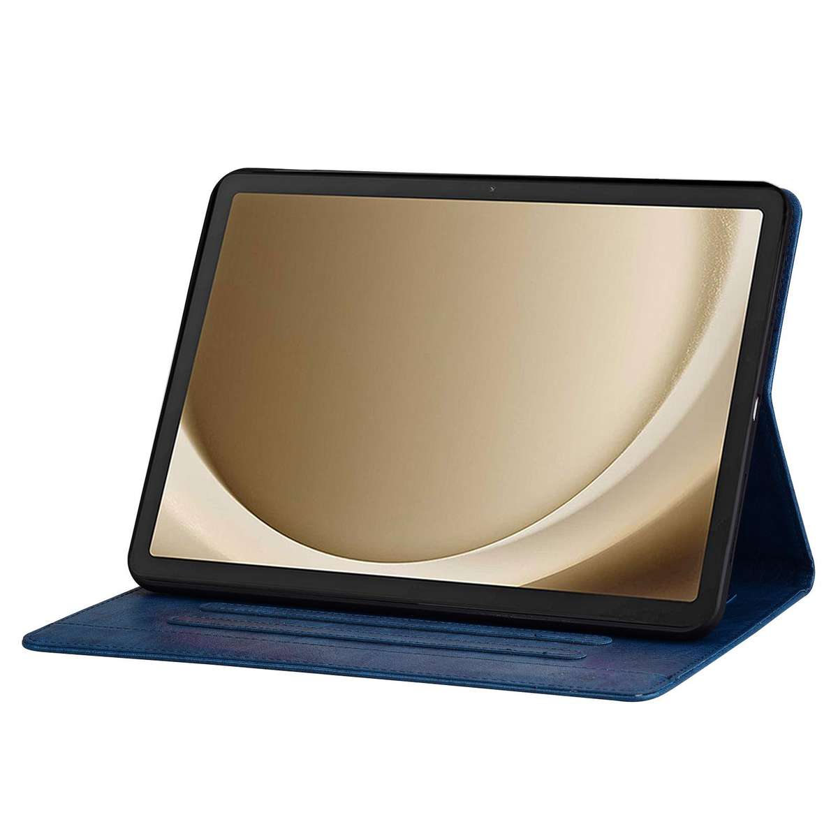 For Samsung Galaxy Tab S10 FE+ Cat Buckle Leather Tablet Case(Royal Blue)