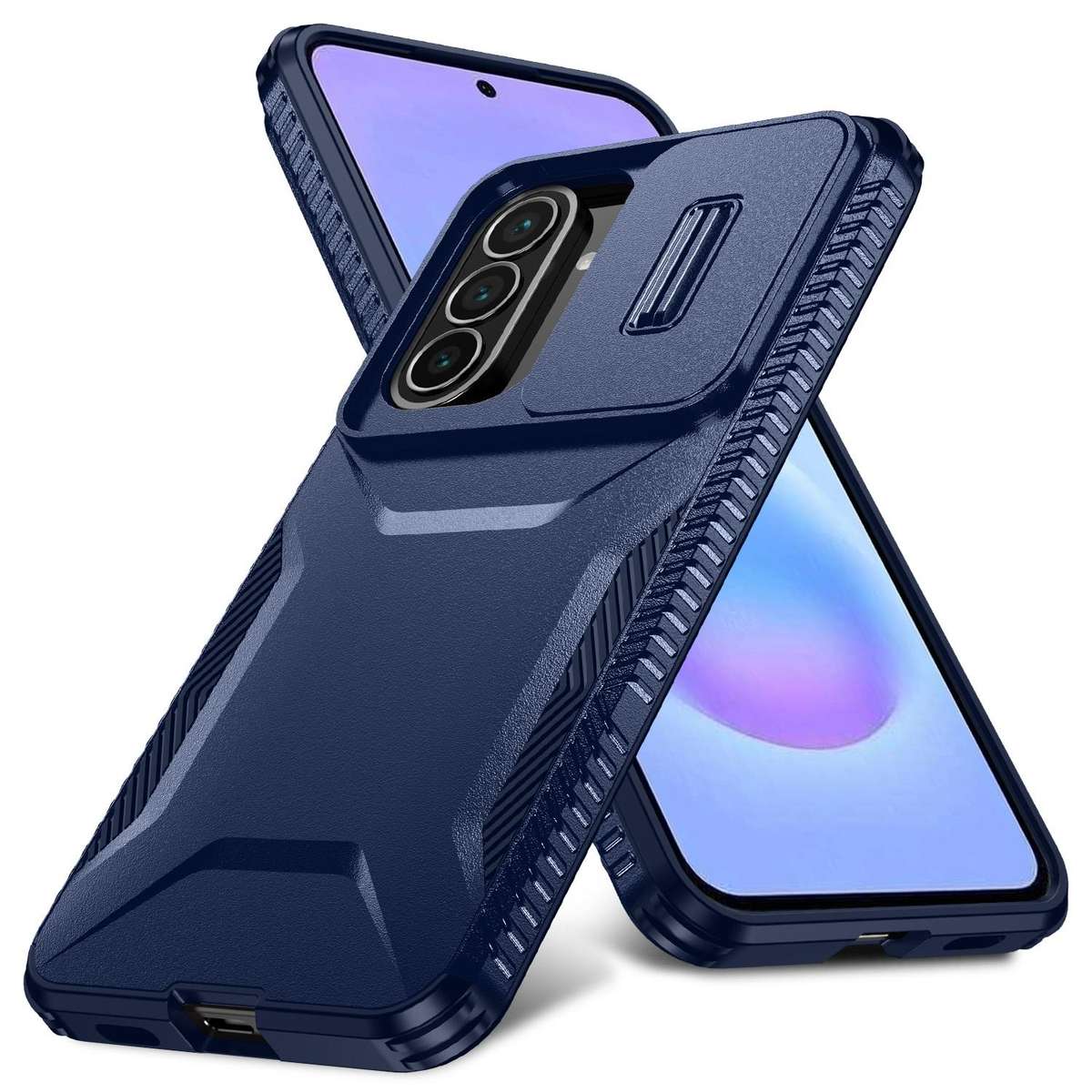 For Samsung Galaxy A57 5G Sliding Camshield Phone Case(Blue)