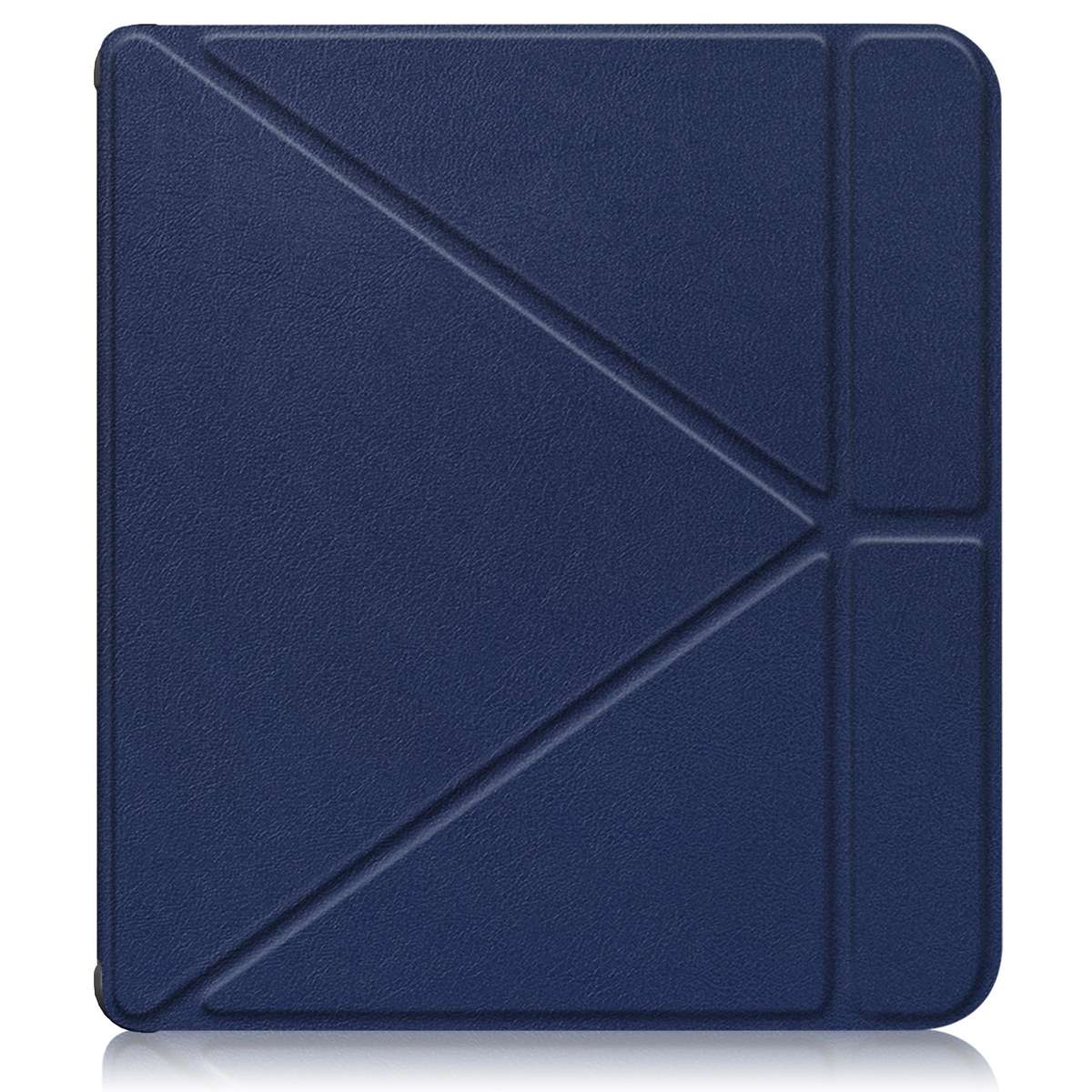 For Kobo Libra Colour 2024 Solid Color Deformation TPU Leather Smart Tablet Case(Dark Blue)