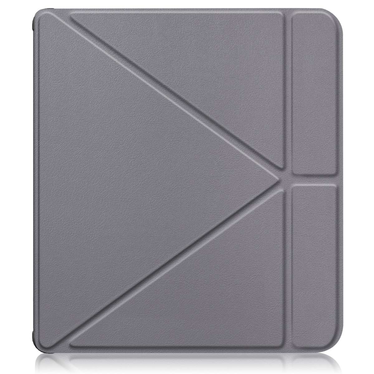 For Kobo Libra Colour 2024 Solid Color Deformation TPU Leather Smart Tablet Case(Grey)