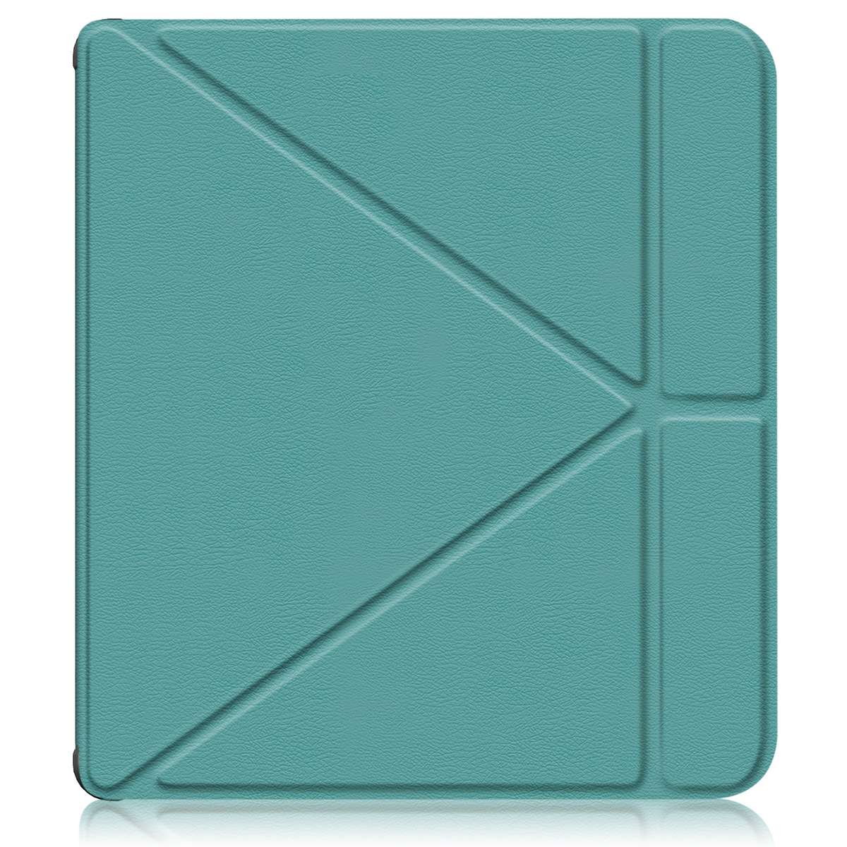 For Kobo Libra Colour 2024 Solid Color Deformation TPU Leather Smart Tablet Case(Green)