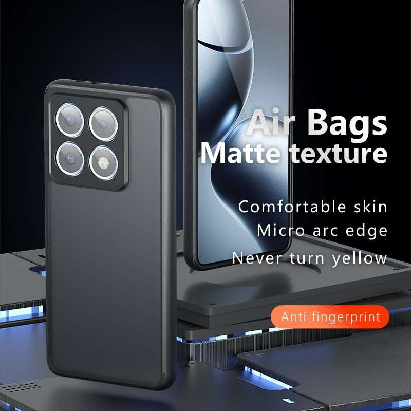 For Xiaomi 14T Pro Armor Precise Hole PC Hybrid TPU Phone Case(Frosted Black)