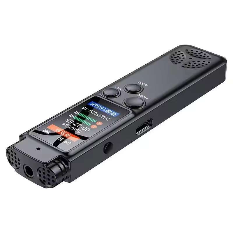 H22 Smart Color Screen Noise Reduction Voice Recorder, Capacity:64GB(Black)