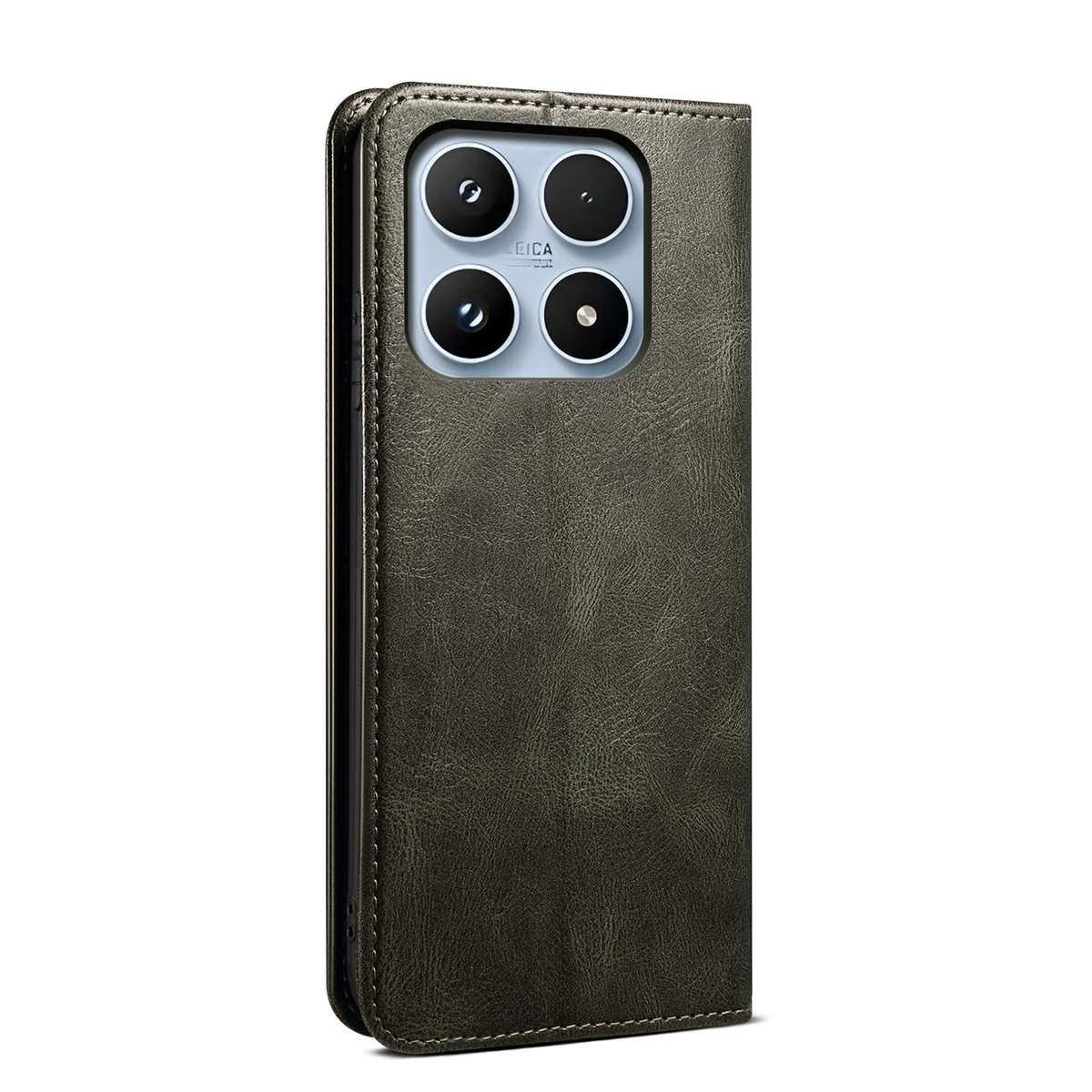 For Xiaomi 17 Oil Wax Crazy Horse Texture Leather Phone Case(Green)
