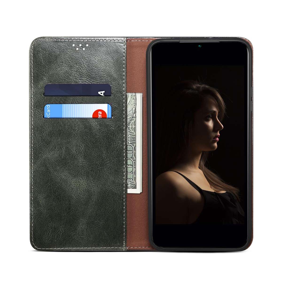 For Xiaomi 17 Oil Wax Crazy Horse Texture Leather Phone Case(Green)
