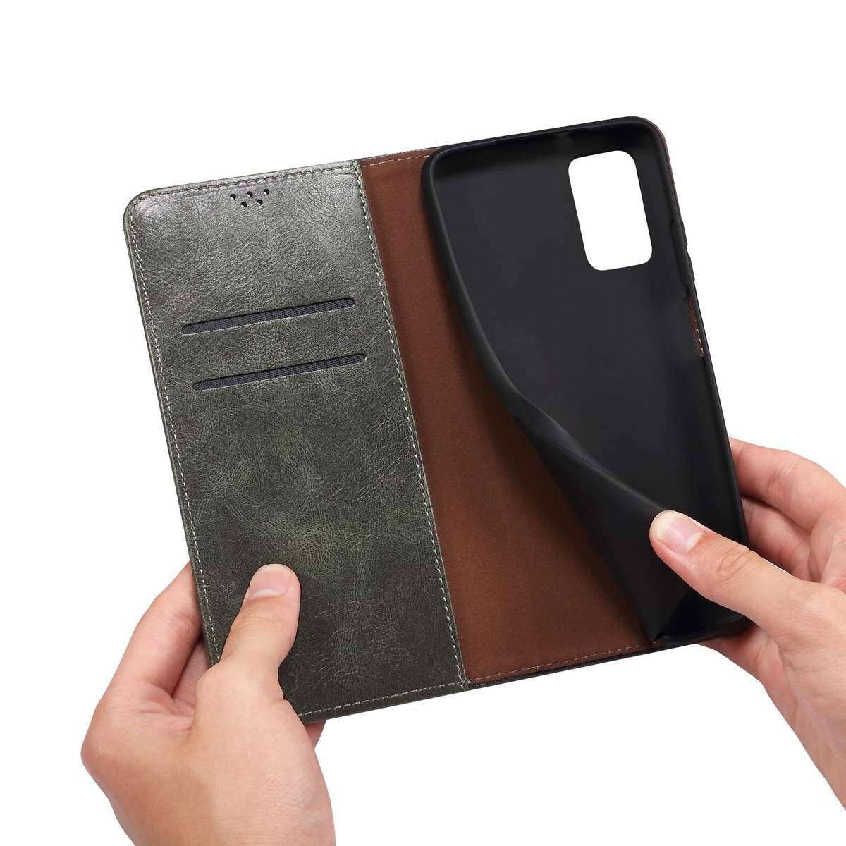 For Xiaomi 17 Oil Wax Crazy Horse Texture Leather Phone Case(Green)