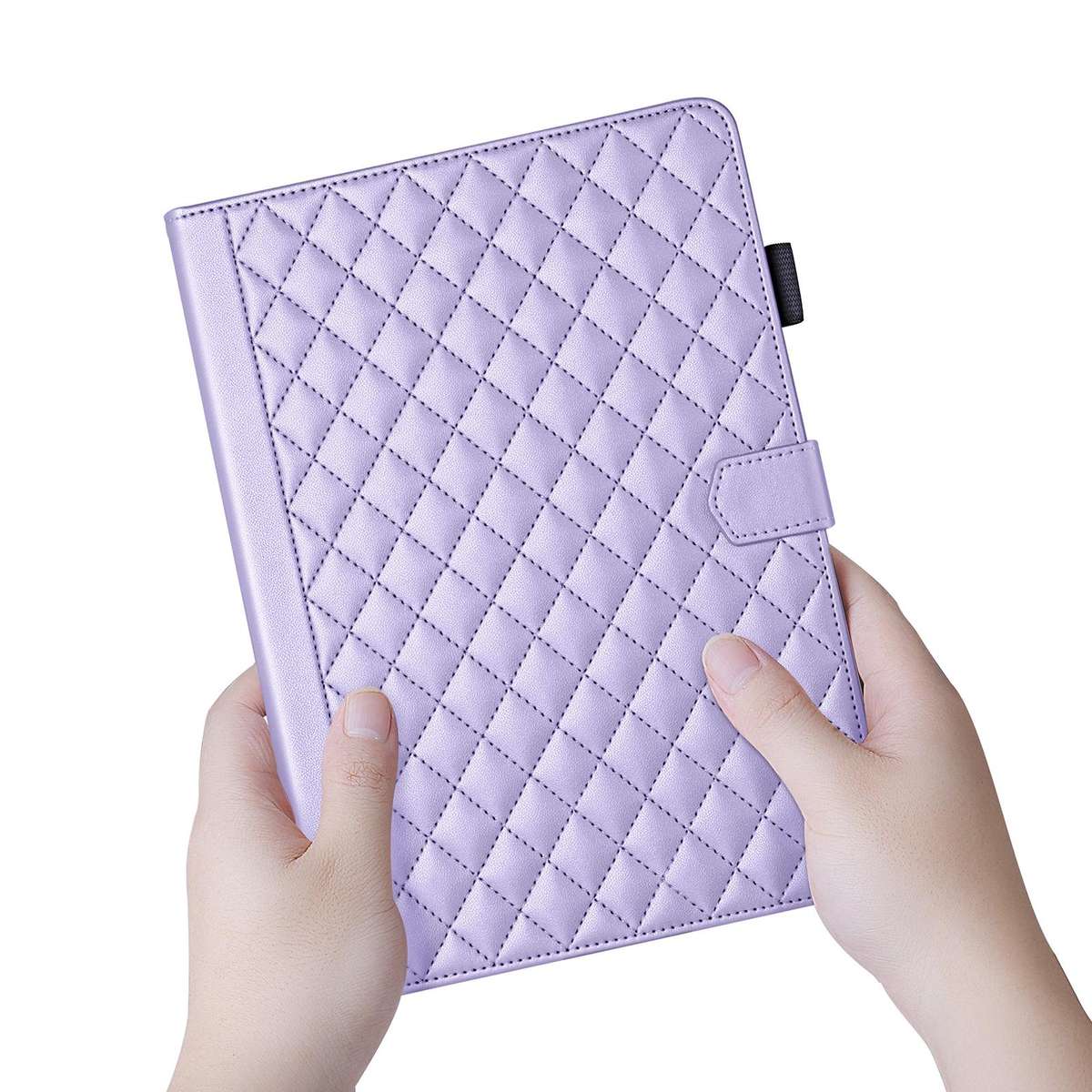 For Xiaomi Redmi Pad 2 / Pad SE 2025 Rhombus Lattice Leather Tablet Case(Purple)