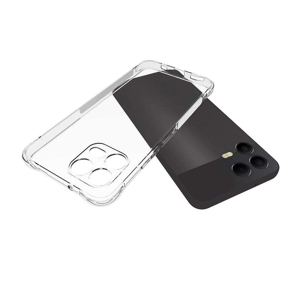 For T-Mobile Revvl 8 Pro 5G Shockproof Non-slip Thickening TPU Phone Case(Transparent)