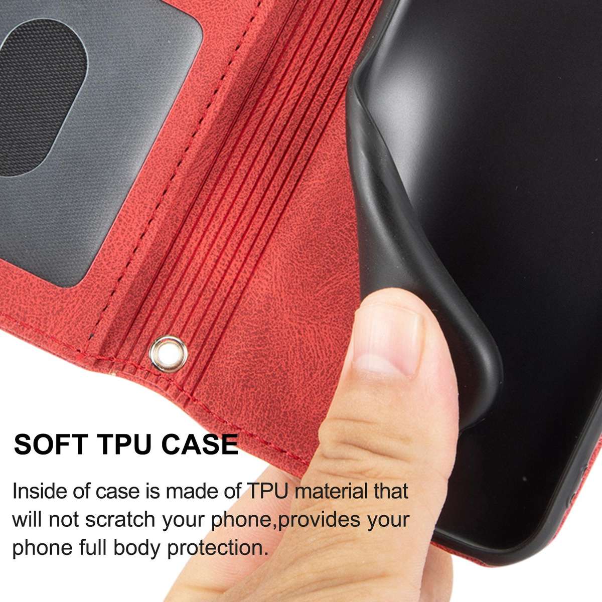 For Redmi K80 Ultra Embossed Stripes Skin Feel Leather Phone Case(Red)