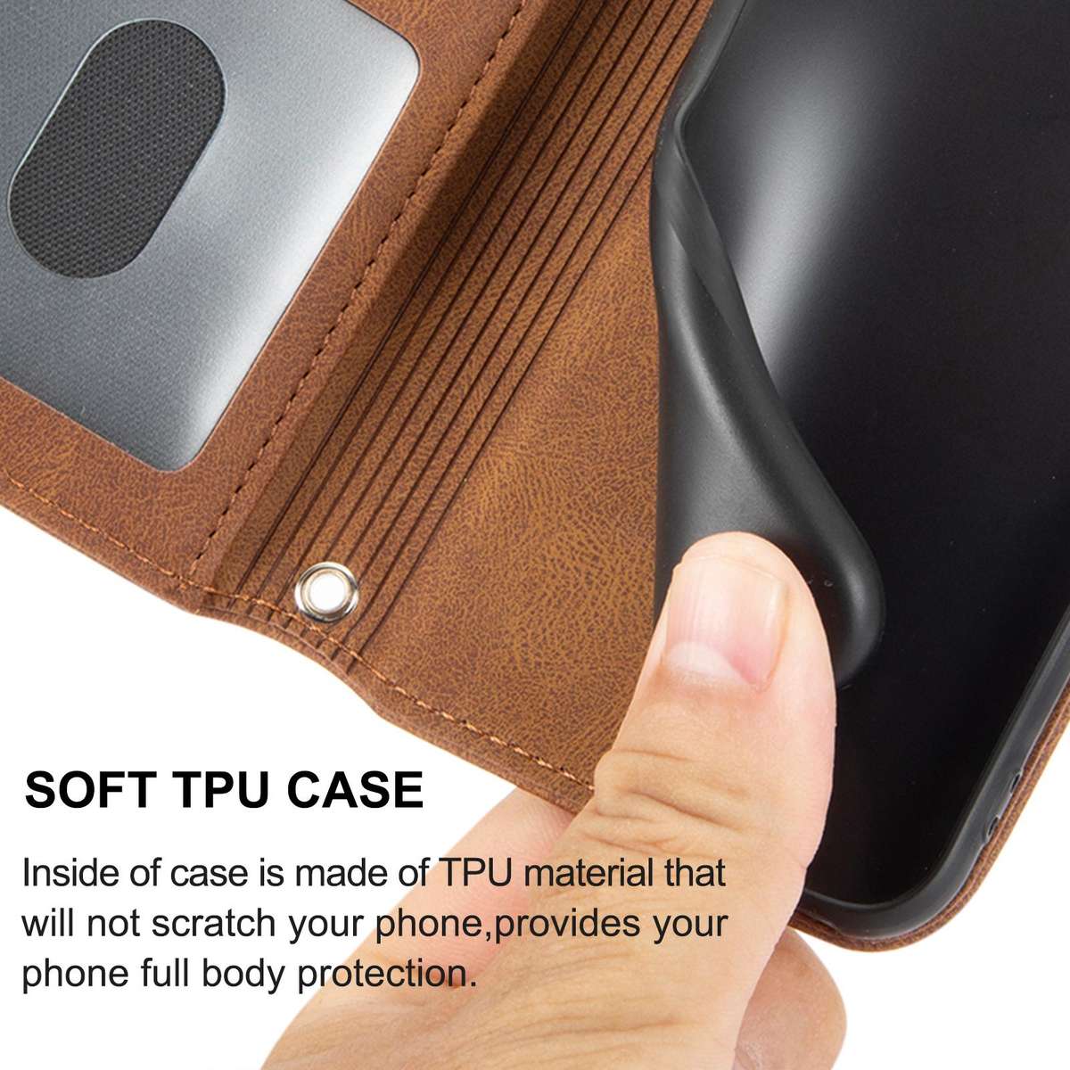 For Redmi K80 Ultra Embossed Stripes Skin Feel Leather Phone Case(Brown)