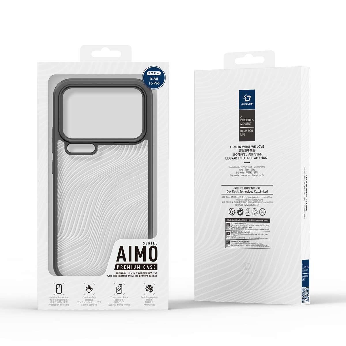 For Xiaomi 17 Pro DUX DUCIS Aimo Series TPU + PC Frosted Feel Phone Case(Black)