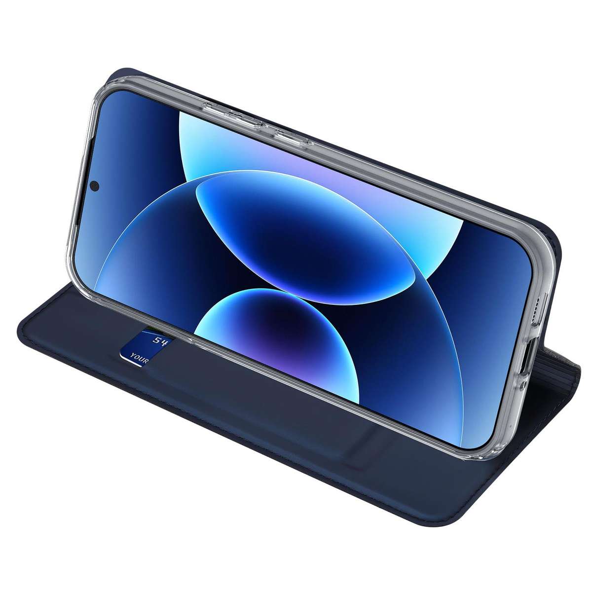 For Xiaomi 17 Pro DUX DUCIS Skin Pro Series Flip Leather Phone Case(Blue)