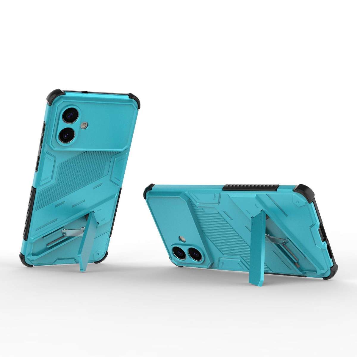 For Samsung Galaxy S26 Edge 5G Punk Armor 2 in 1 PC + TPU Shockproof Phone Case with In ... (Blue)
