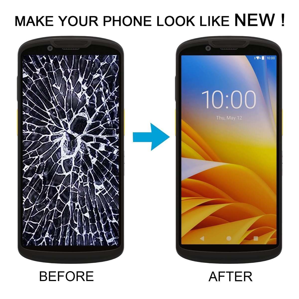 For Zebra TC78 Original LCD Screen With Digitizer Full Assembly