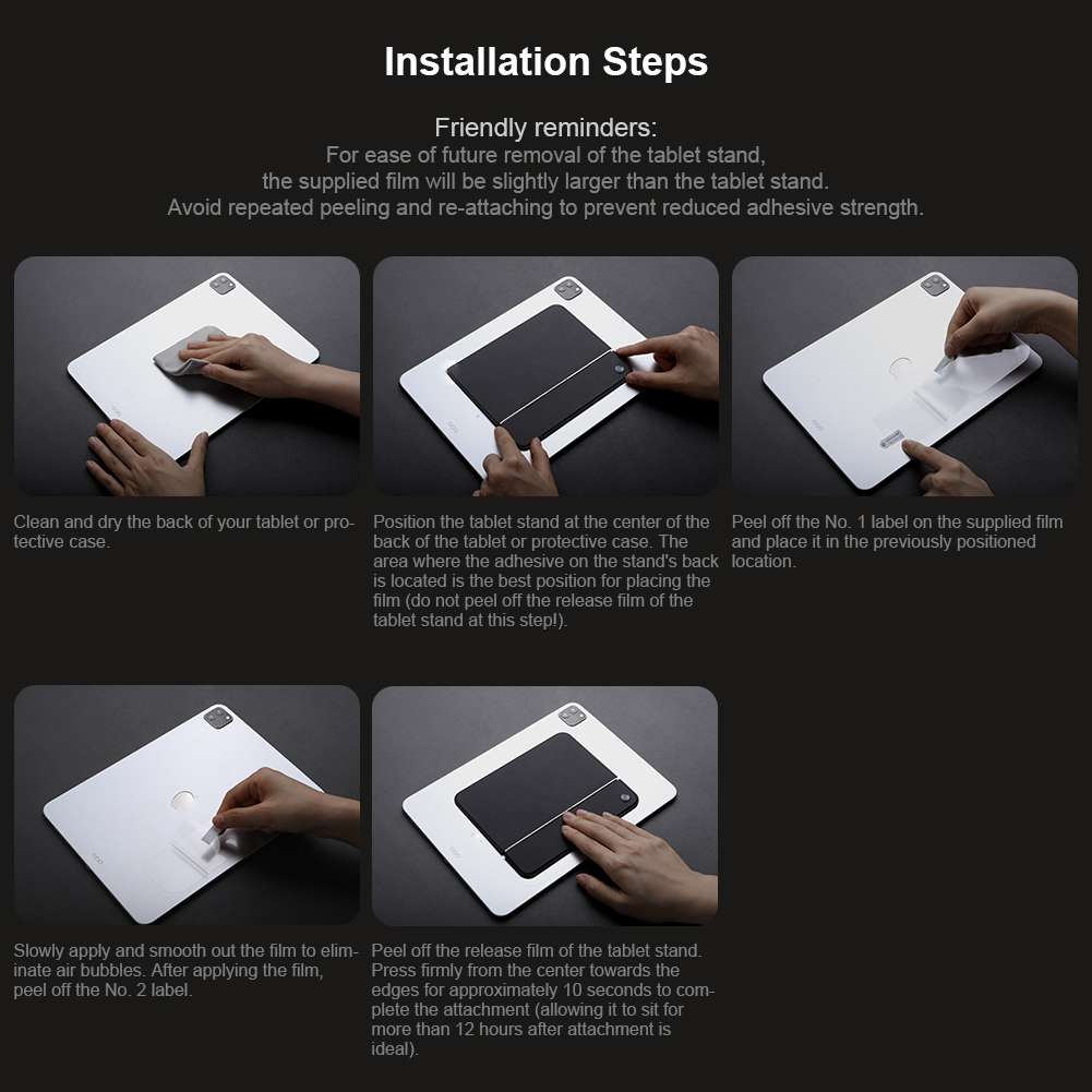 NILLKIN 4mm FlexWing Tablet Stand For 9.7-11 inch(Grey)