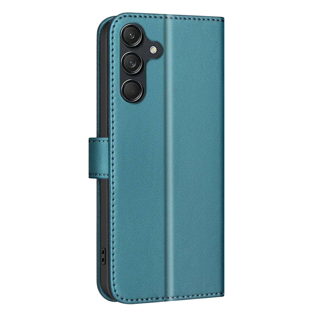 For Samsung Galaxy A36 Square Texture Leather Phone Case(Green)