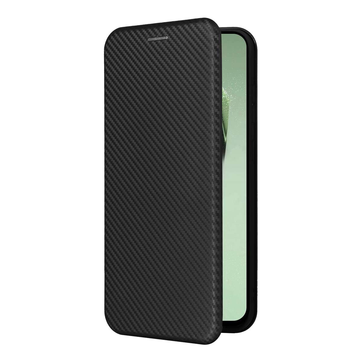For Samsung Galaxy S24 FE 5G Carbon Fiber Texture Flip Leather Phone Case(Black)