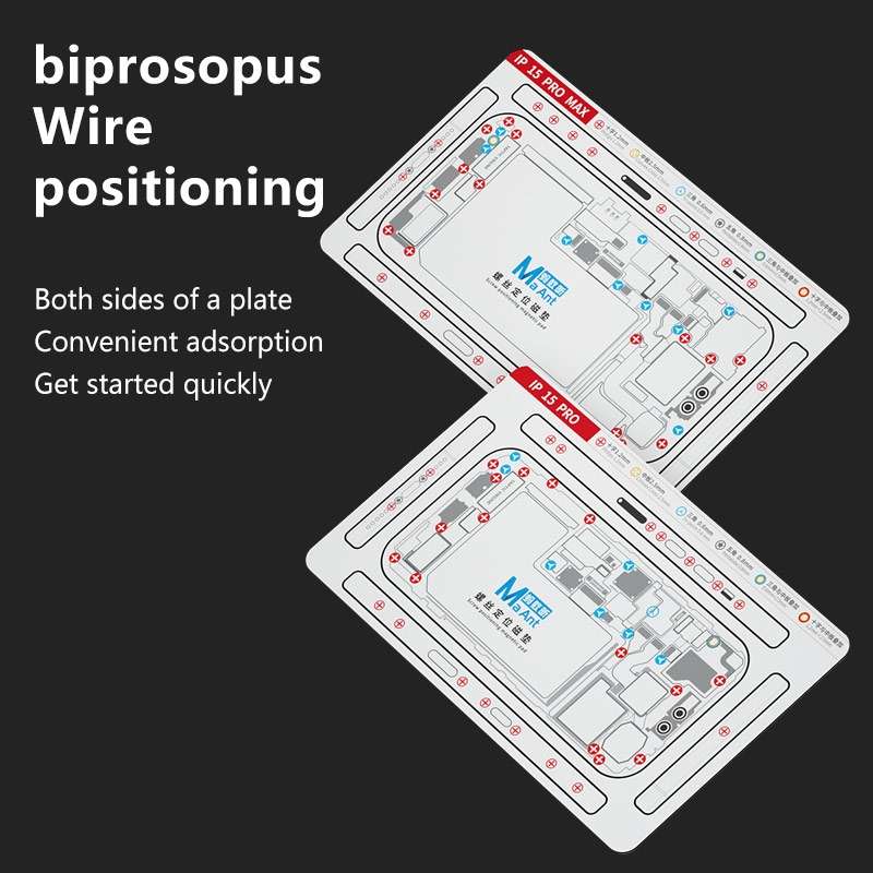 For iPhone 13 Pro MaAnt Double-sided Screw Positioning Flexible Soft Magnetic Pad