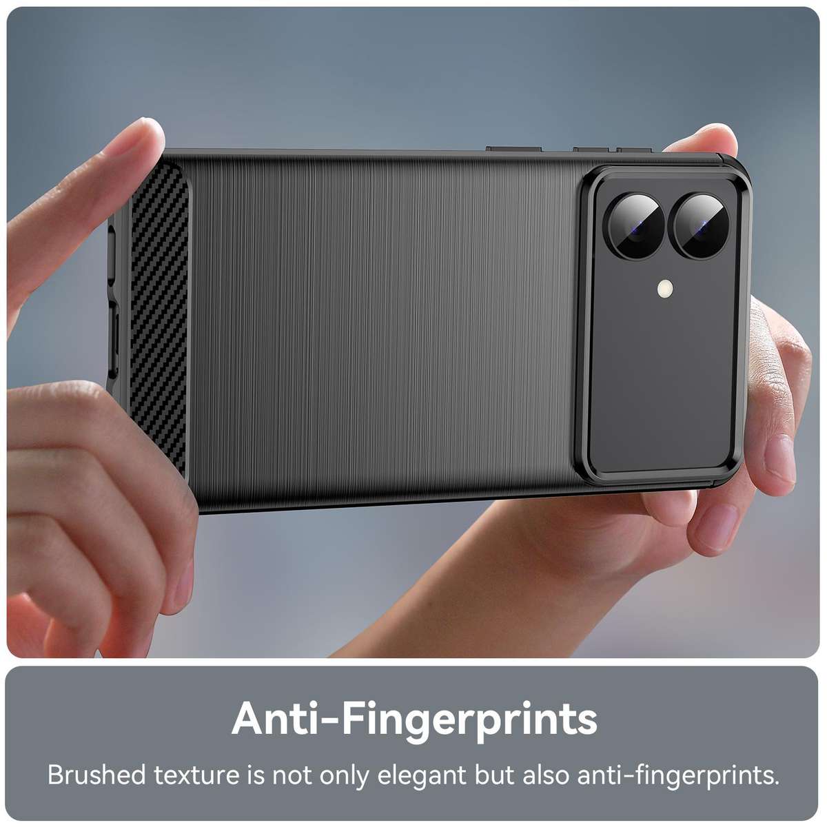 For Samsung Galaxy S26 Edge 5G Carbon Fiber Brushed Texture TPU Phone Case(Black)
