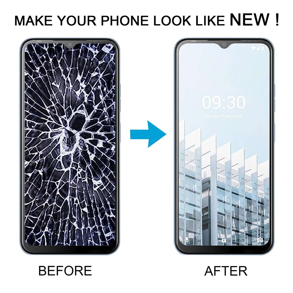 For Tecno Pop 6 Pro BE8 OEM LCD Screen with Digitizer Full Assembly