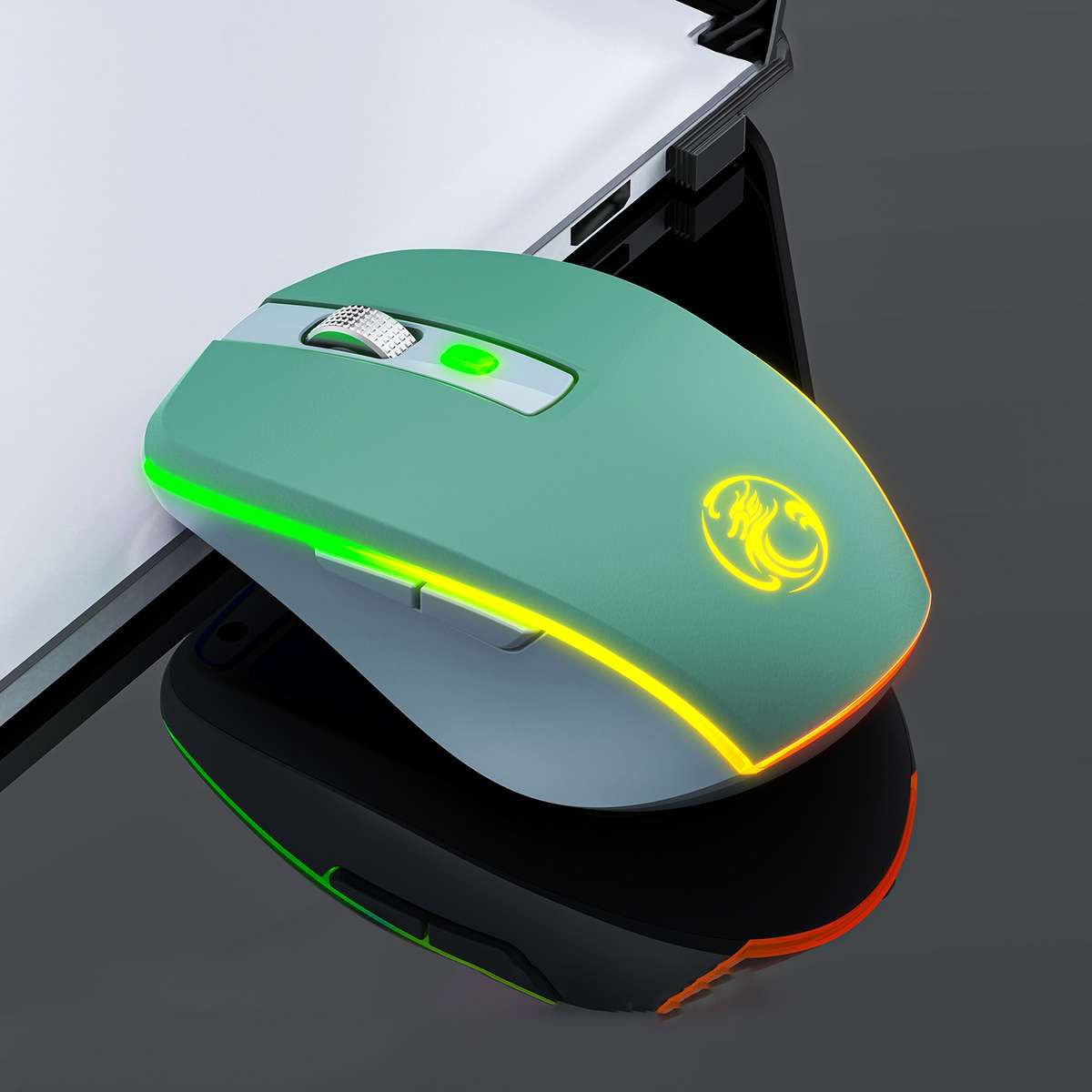iMICE G903 2.4G Single Mode 6-key Silent Wireless Gaming Mouse(Silver)