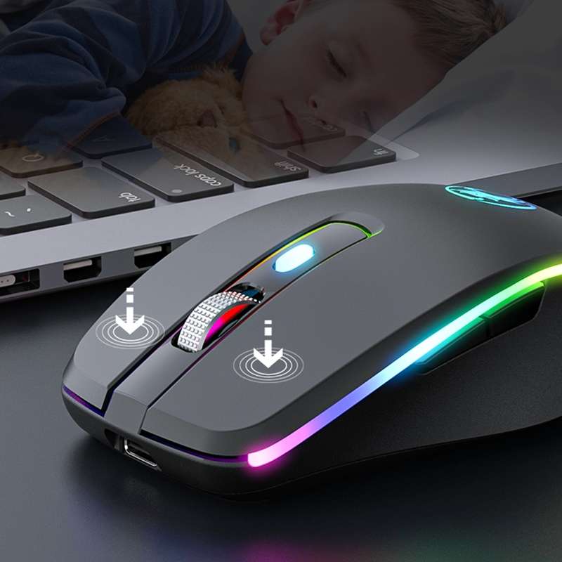 iMICE G903 2.4G Single Mode 6-key Silent Wireless Gaming Mouse(Silver)