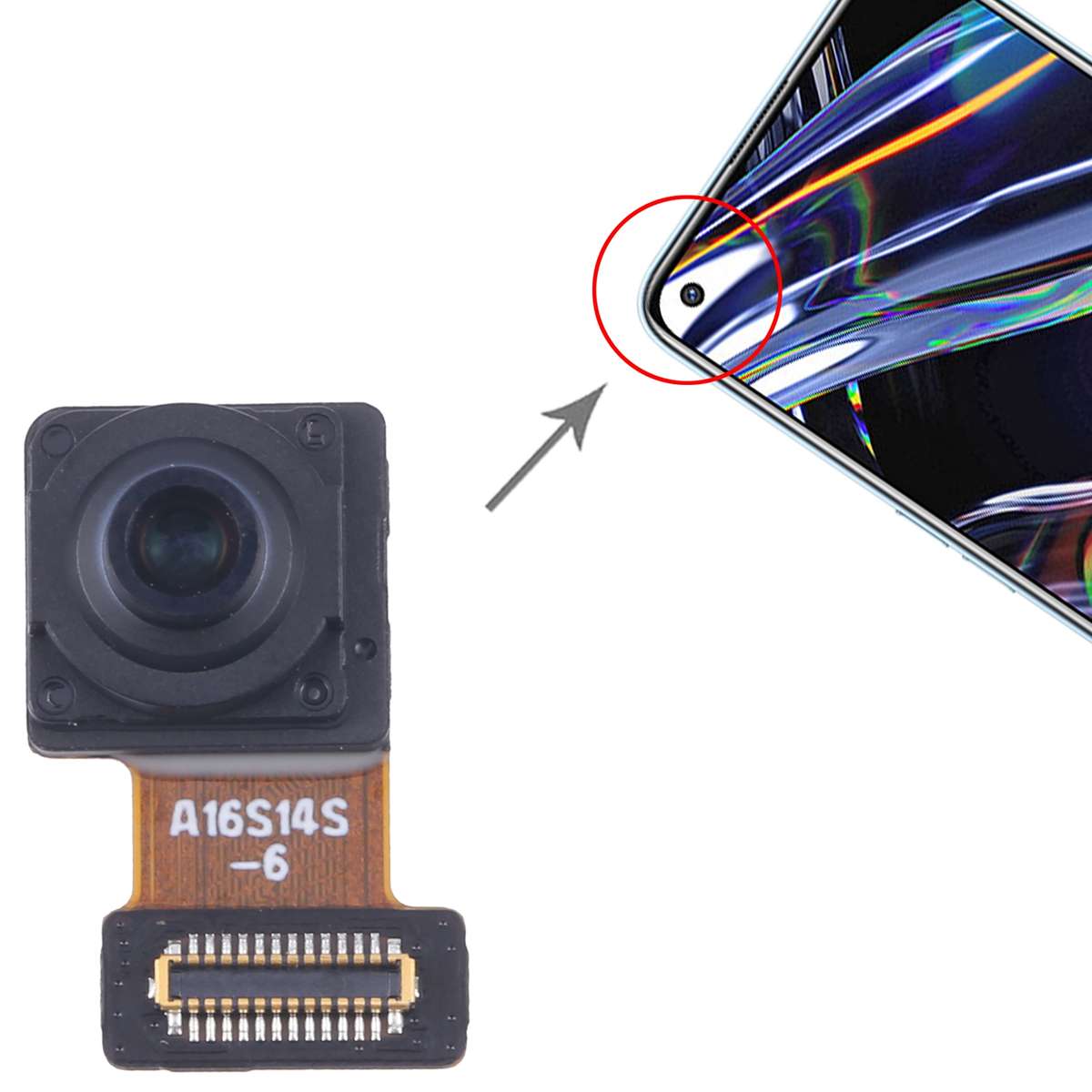 For Realme 7 Pro Original Front Facing Camera