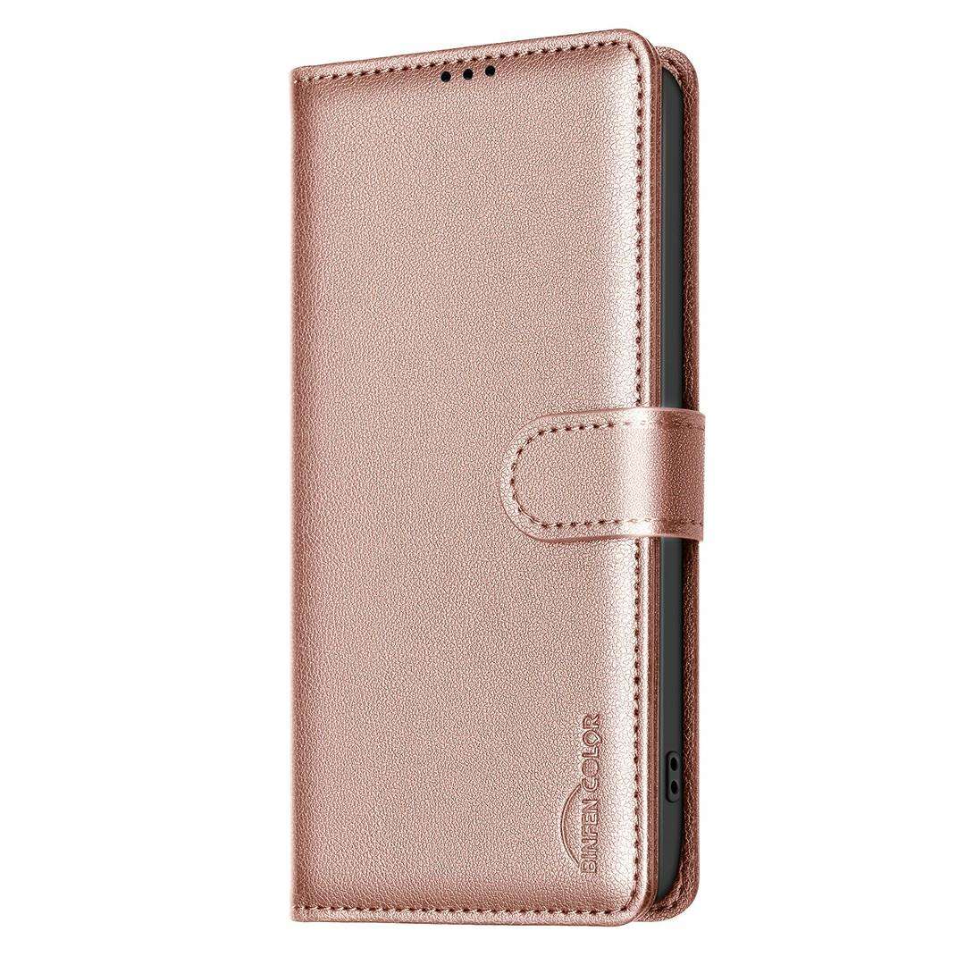 For Samsung Galaxy A37 5G Litchi Texture RFID Anti-theft Leather Phone Case(Gold)