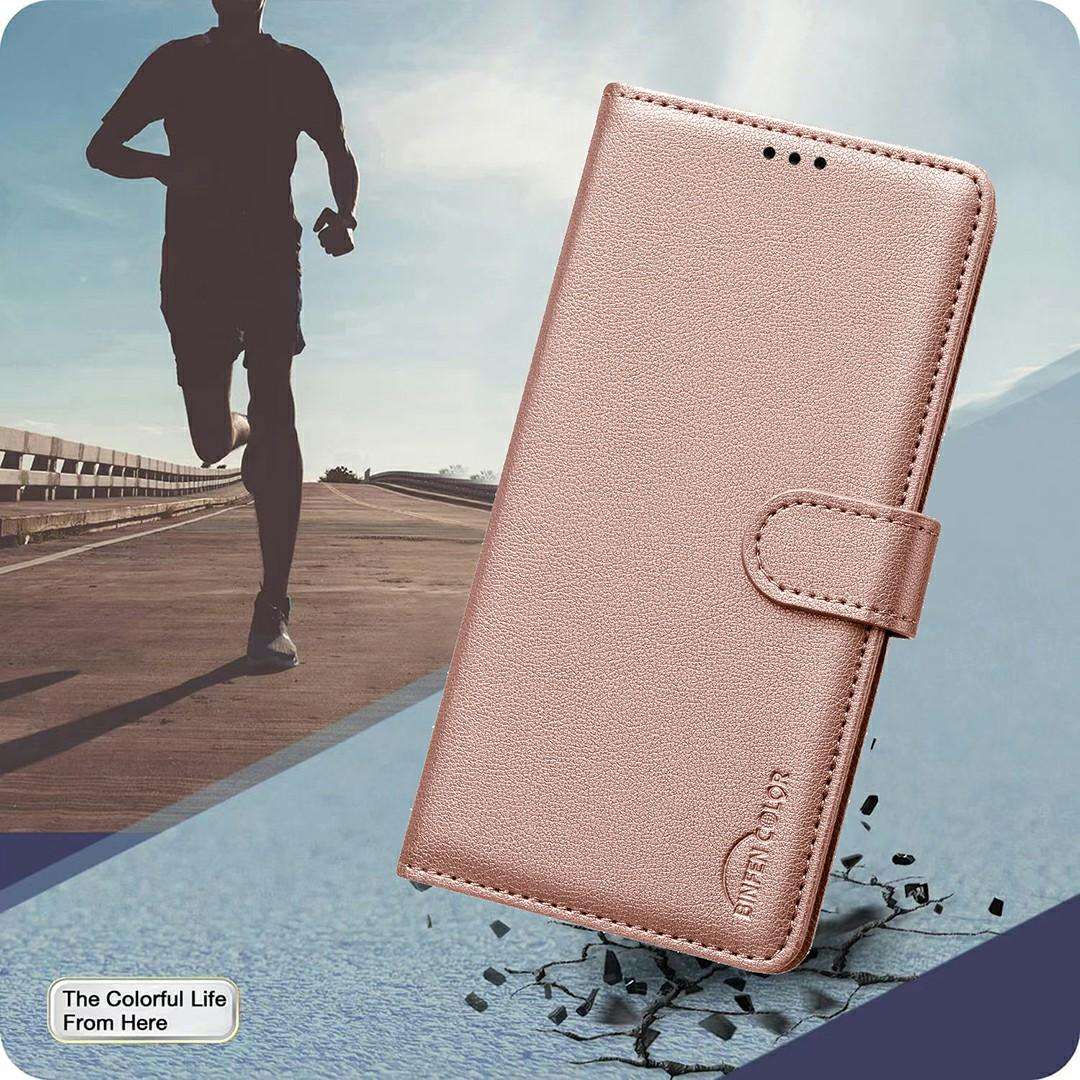 For Samsung Galaxy A37 5G Litchi Texture RFID Anti-theft Leather Phone Case(Gold)