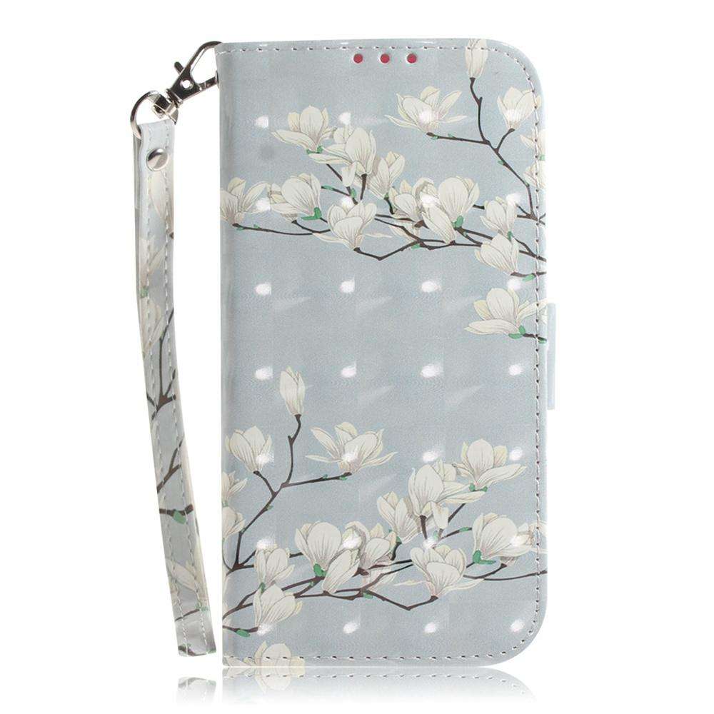 For Samsung Galaxy A57 5G 3D Colored Horizontal Flip Leather Phone Case(Magnolia)