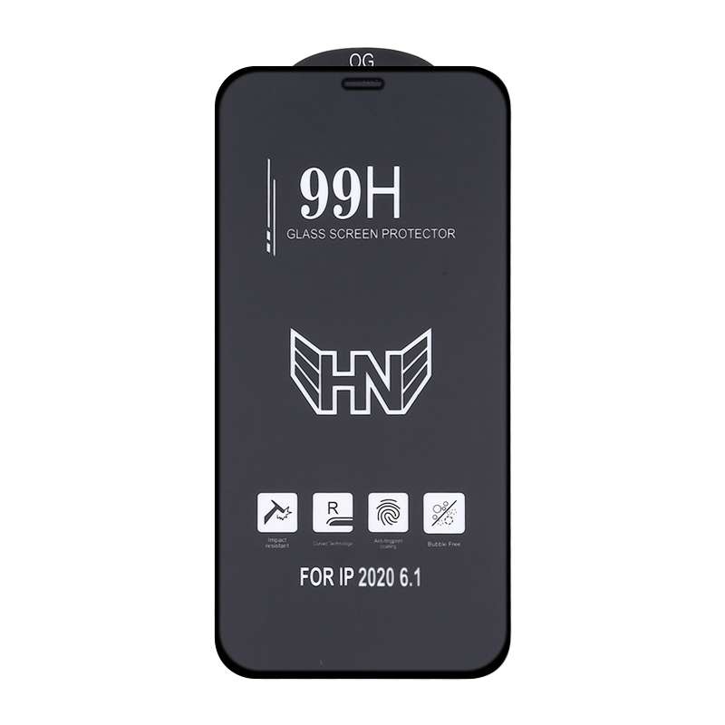 For iPhone 12 / 12 Pro 25pcs High Aluminum Large Arc Full Screen Tempered Glass Film