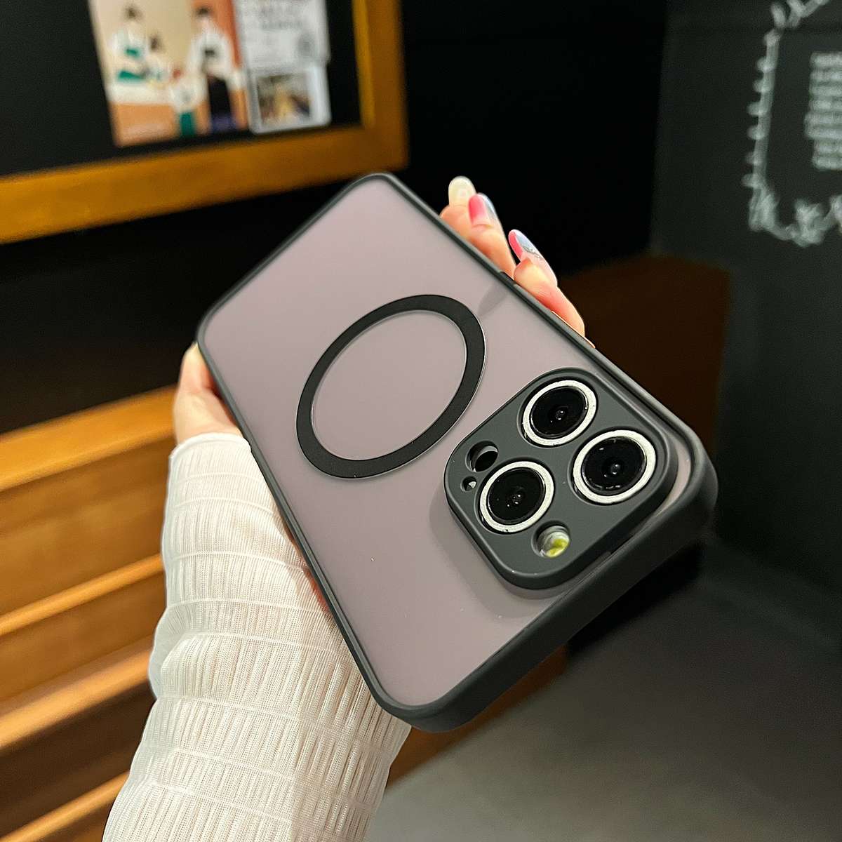 For iPhone 11 Pro Hawkeye Skin Feel MagSafe Phone Case(Red)