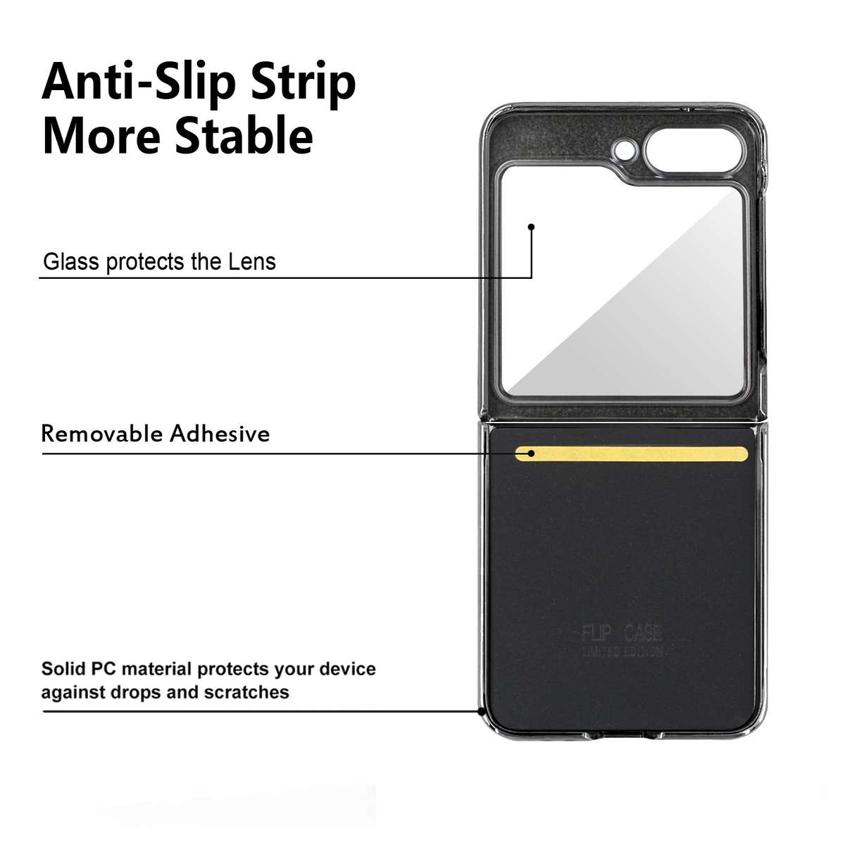 For Samsung Galaxy Z Flip6 / Flip7 FE Electroplating PC Hybrid PU Leather Phone Case w ... (White)