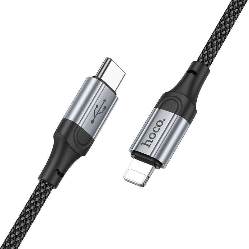 hoco X102 USB-C / Type-C to 8 Pin Fresh PD Charging Data Cable, Length:1m(Black)