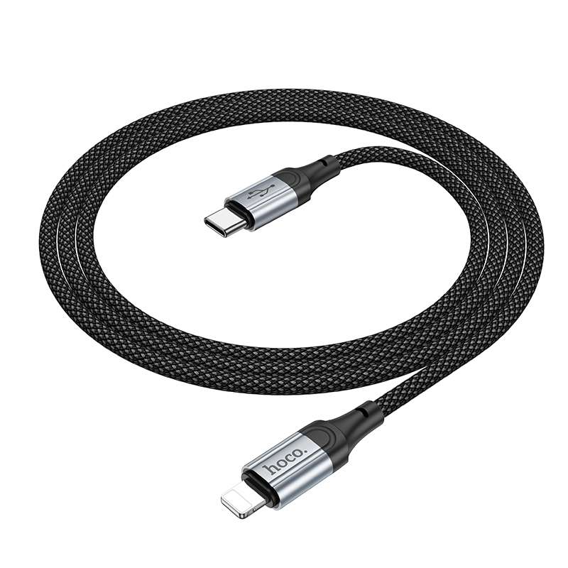 hoco X102 USB-C / Type-C to 8 Pin Fresh PD Charging Data Cable, Length:1m(Black)