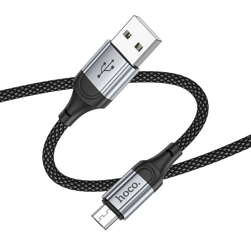 hoco X102 USB to Micro USB Fresh 2.4A Charging Data Cable, Length:1m(Black)