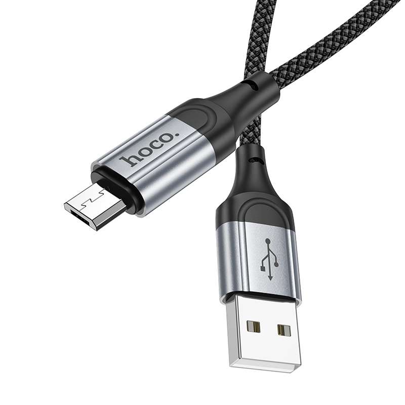 hoco X102 USB to Micro USB Fresh 2.4A Charging Data Cable, Length:1m(Black)