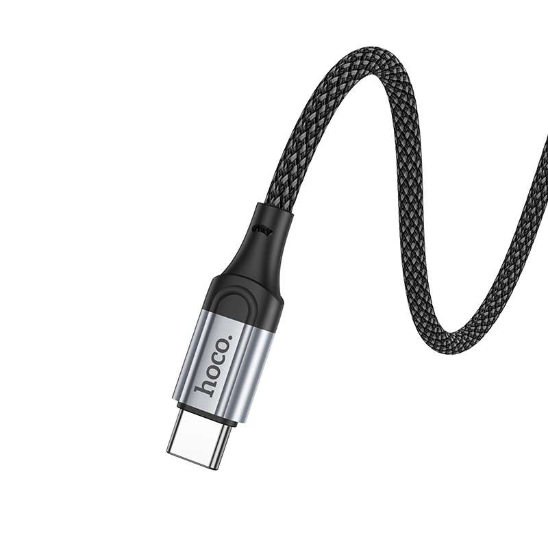 hoco X102 USB to USB-C / Type-C Fresh 3A Charging Data Cable, Length:1m(Black)