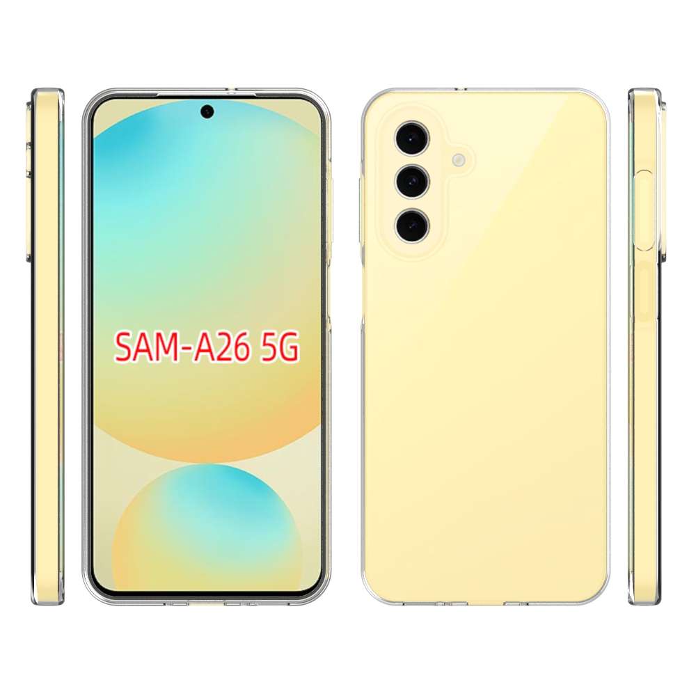 For Samsung Galaxy A26 5G Waterproof Texture TPU Phone Case(Transparent)
