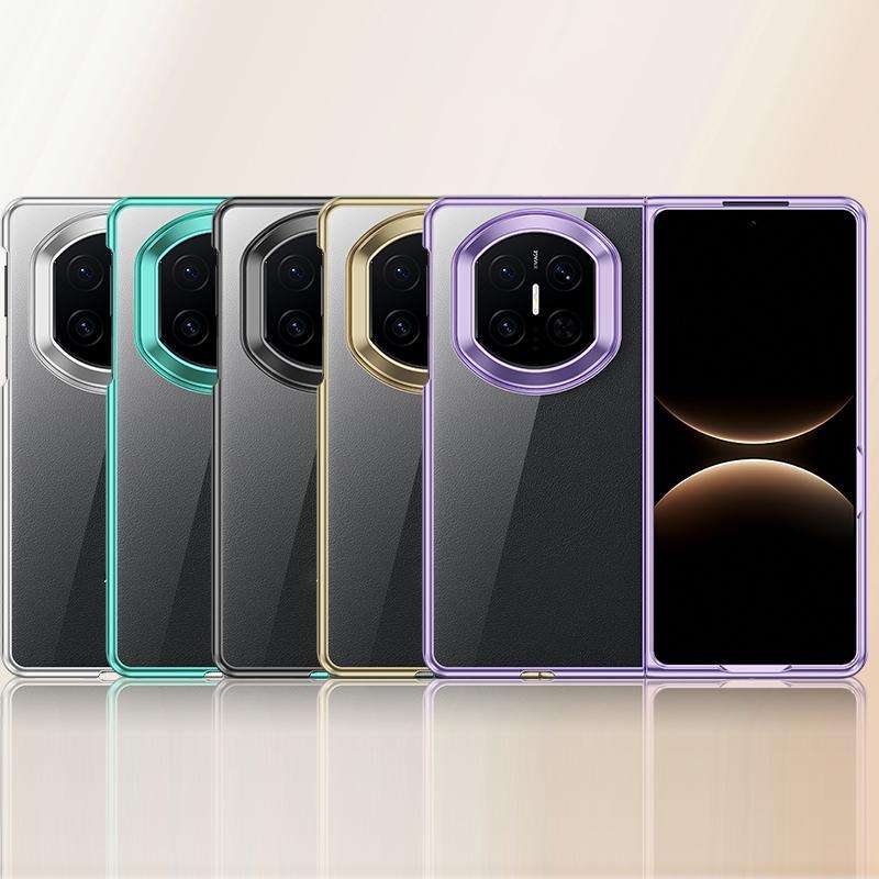 For Huawei Mate X7 6D Electroplating PC Shockproof Phone Case(Black)